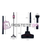 Вертикална прахосмукачка 3в1 4 Hepa дюзи